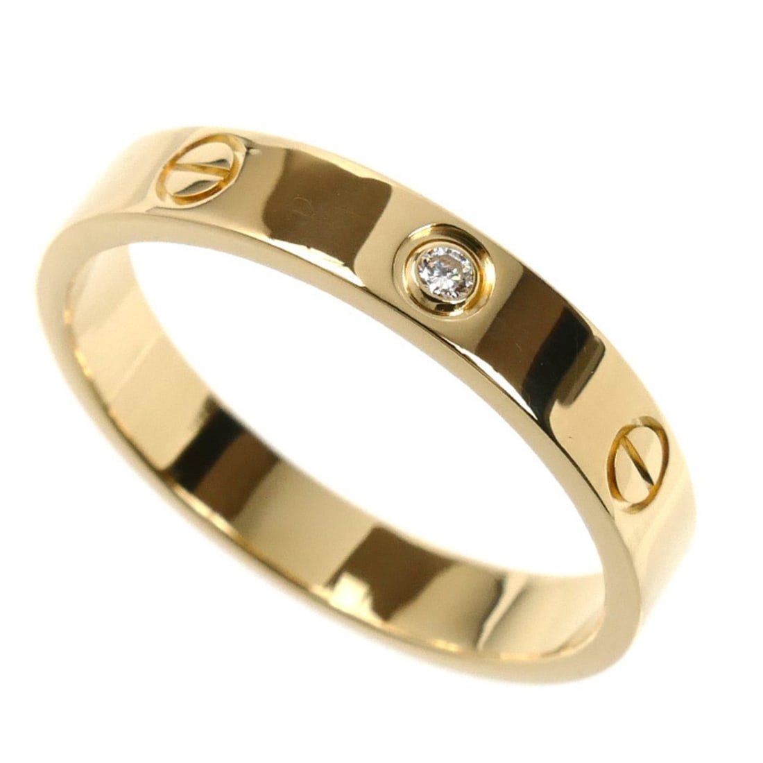 CARTIER Cartier 18K Yellow Gold Mini Love 1P Diamond Ring B4056161 2 61 5.2g Women's: --- Catalog ---Category: SizeUS Size: 10Brand Size: 61Category: DesignType: Band ringStone: DiamondGender: WomenMaterial: Yellow gold (18K)Category: GeneralMPN: B4056161Brand: CartierCountry of Origin