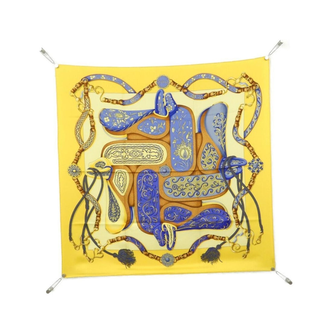 Hermes Festival Carre Scarf Muffler: --- Catalog ---Category: SizeSize (LxW): 90cm x 90cm / 35.43'' x 35.43''Category: DesignType: ScarfColor: BlueGender: Women,MenMaterial: Silk Category: GeneralBrand: Hermes--- Item List ---Section: