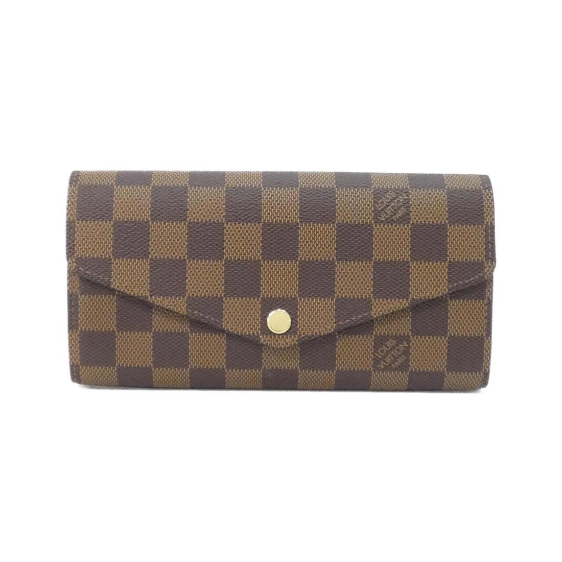 Louis Vuitton Damier Portefeuille Sarah N63209 Wallet: --- Catalog ---Category: SizeSize (HxWxD): 10cm x 19cm x 2cm / 3.93'' x 7.48'' x 0.78''Category: DesignType: Long wallet (tri-fold)Color: BrownGender: Women,MenMaterial: Coated canvas Category: