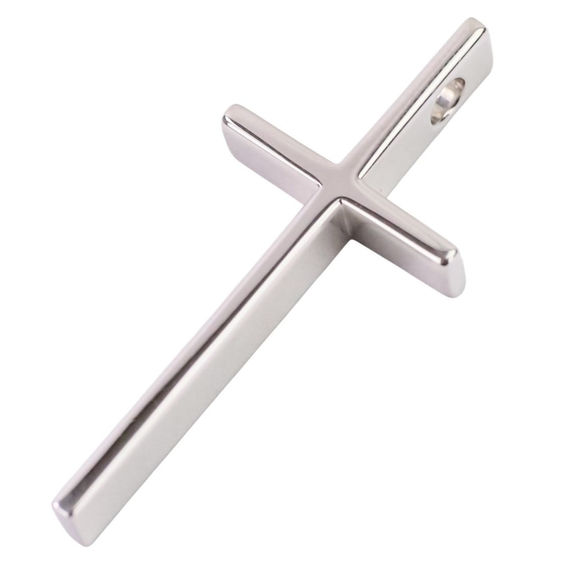 Tiffany & Co. 750 18KWG Metro Cross Pendant Top White Gold Women's: --- Catalog ---Category: SizeWeight: 3.4g / 0.11oz.Pendant Size: 30mm x 13mm / 1.18'' x 0.51''Category: DesignGender: WomenMaterial: White gold (18K)Pendant Type: PendantNecklace Type: PendantCategory