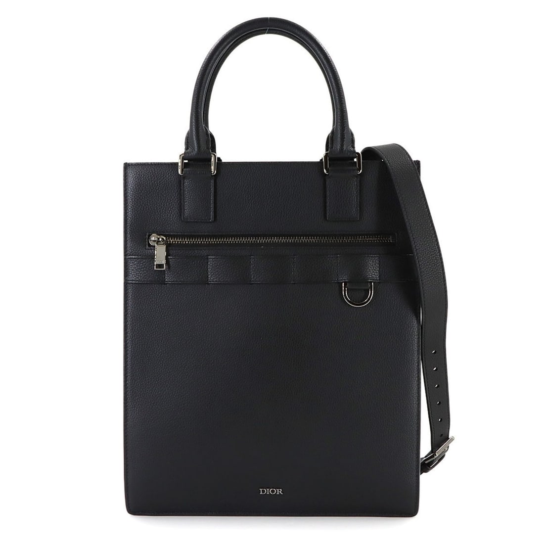 Christian Dior Safari 2-way Tote Shoulder Handbag Leather Black 1ESSH187UMJ Bag: --- Catalog ---Category: SizeSize (HxWxD): 33.5cm x 28cm x 8.5cm / 13.18'' x 11.02'' x 3.34''Category: DesignType: Handbag, Tote bagColor: BlackGender: WomenMaterial: Leather Category: GeneralMPN: 1ES