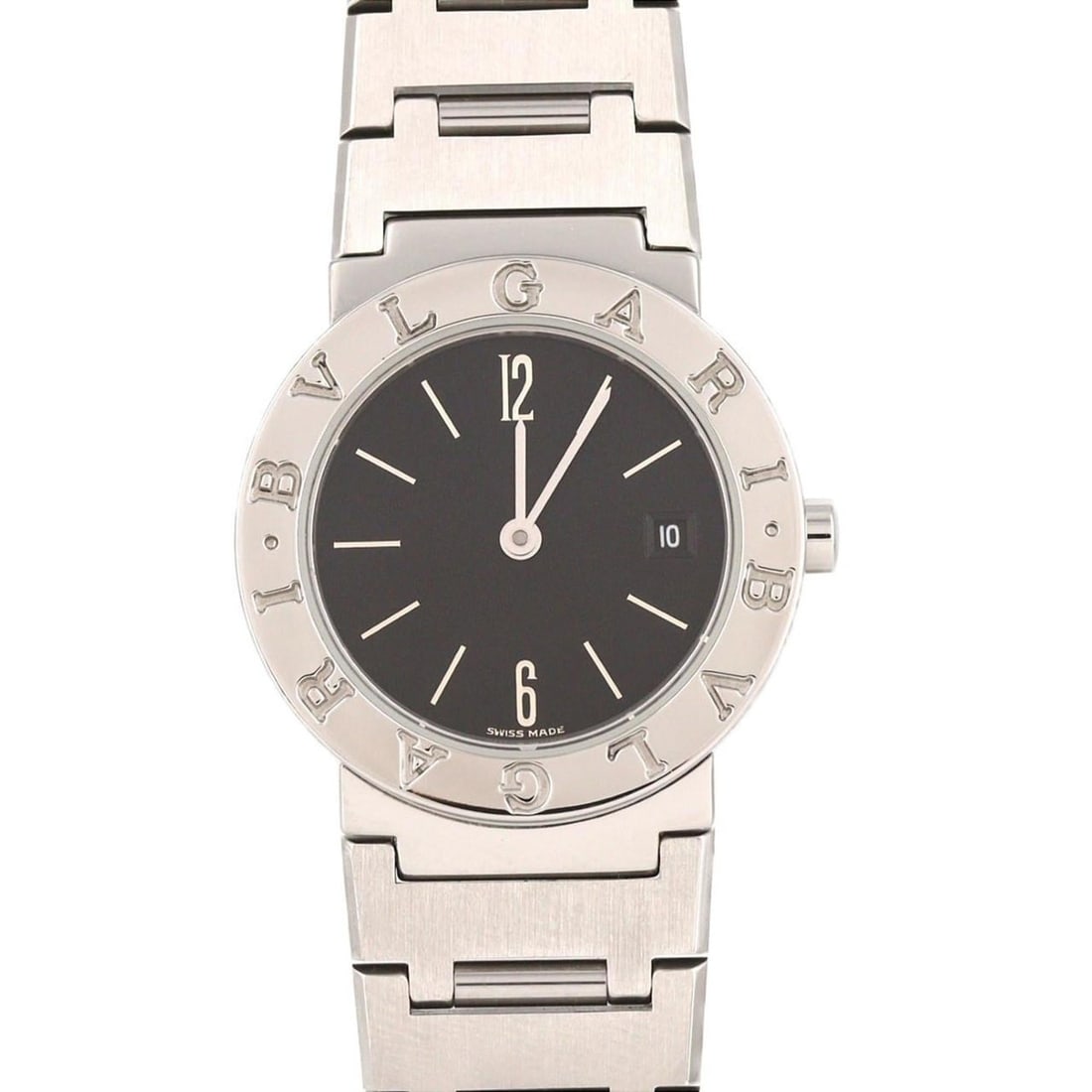 Bulgari BB26SS BB26SSD SS Quartz Watch: --- Catalog ---Category: SizeWrist Size: 15cm / 5.9''Case Diameter: 26mm / 1.02''Category: DesignType: WristwatchGender: WomenColor (Dial): BlackMaterial (Band): Stainless steelMaterial (Case): Stainl