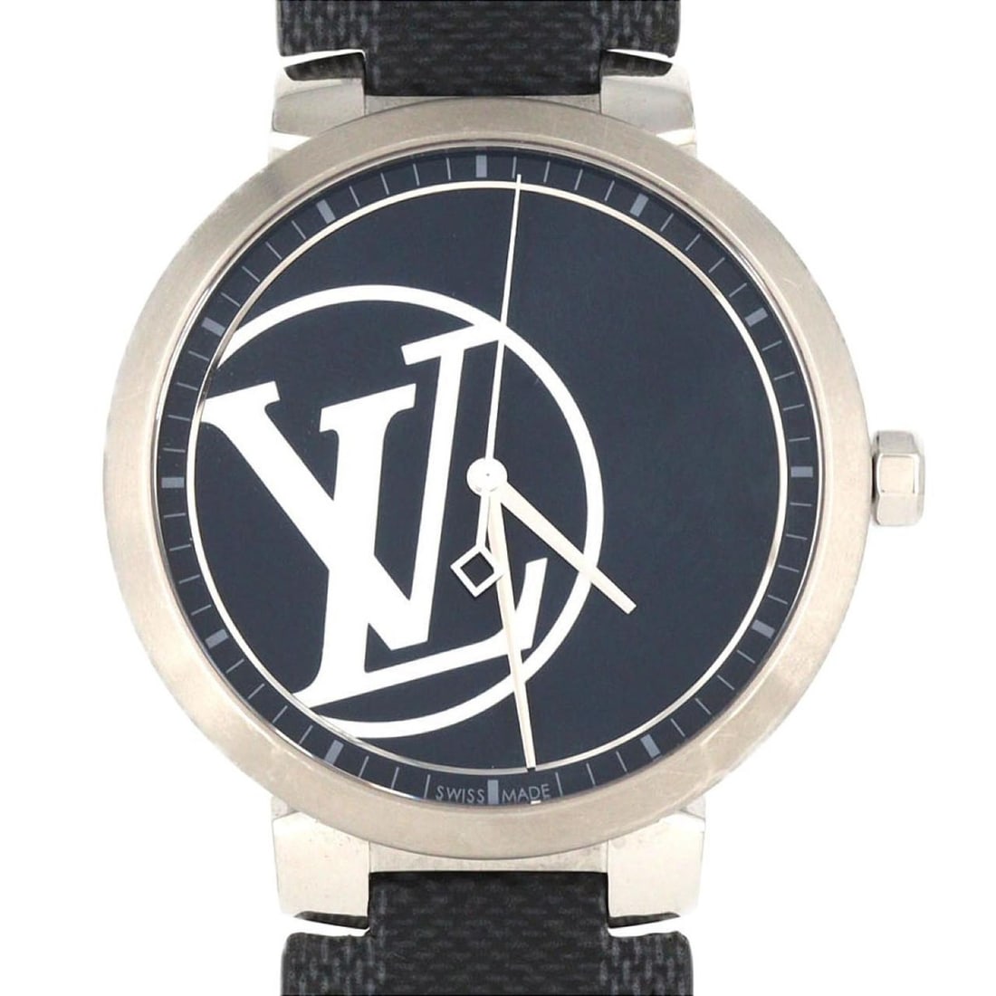 Louis Vuitton Tambour Slim LTD QA001 SS Quartz Watch: --- Catalog ---Category: SizeCase Diameter: 39mm / 1.54''Category: DesignType: WristwatchGender: MenColor (Dial): BlueMaterial (Case): Stainless steelCategory: GeneralMPN: QA001Brand: Louis