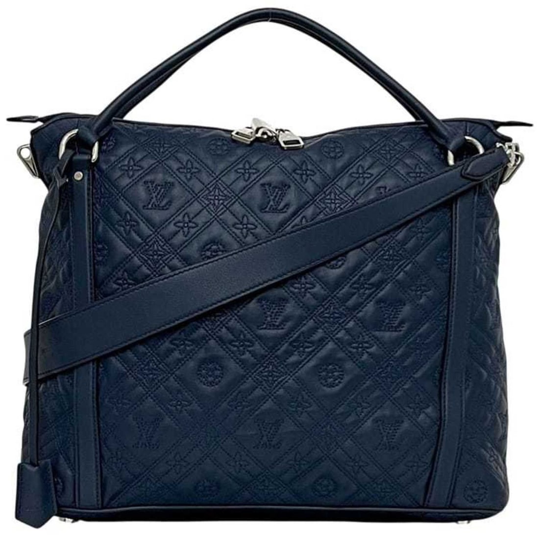 Louis Vuitton 2-way bag Ixia MM f-25255 Navy Indigo Monogram Anthea M94204 Handbag Leather FO0192: --- Catalog ---Category: SizeSize (HxWxD): 31cm x 44.5cm x 16.5cm / 12.2'' x 17.51'' x 6.49''Category: DesignType: Handbag, Shoulder bagColor: Dark blue, NavyGender: WomenMaterial: Leather Category: G