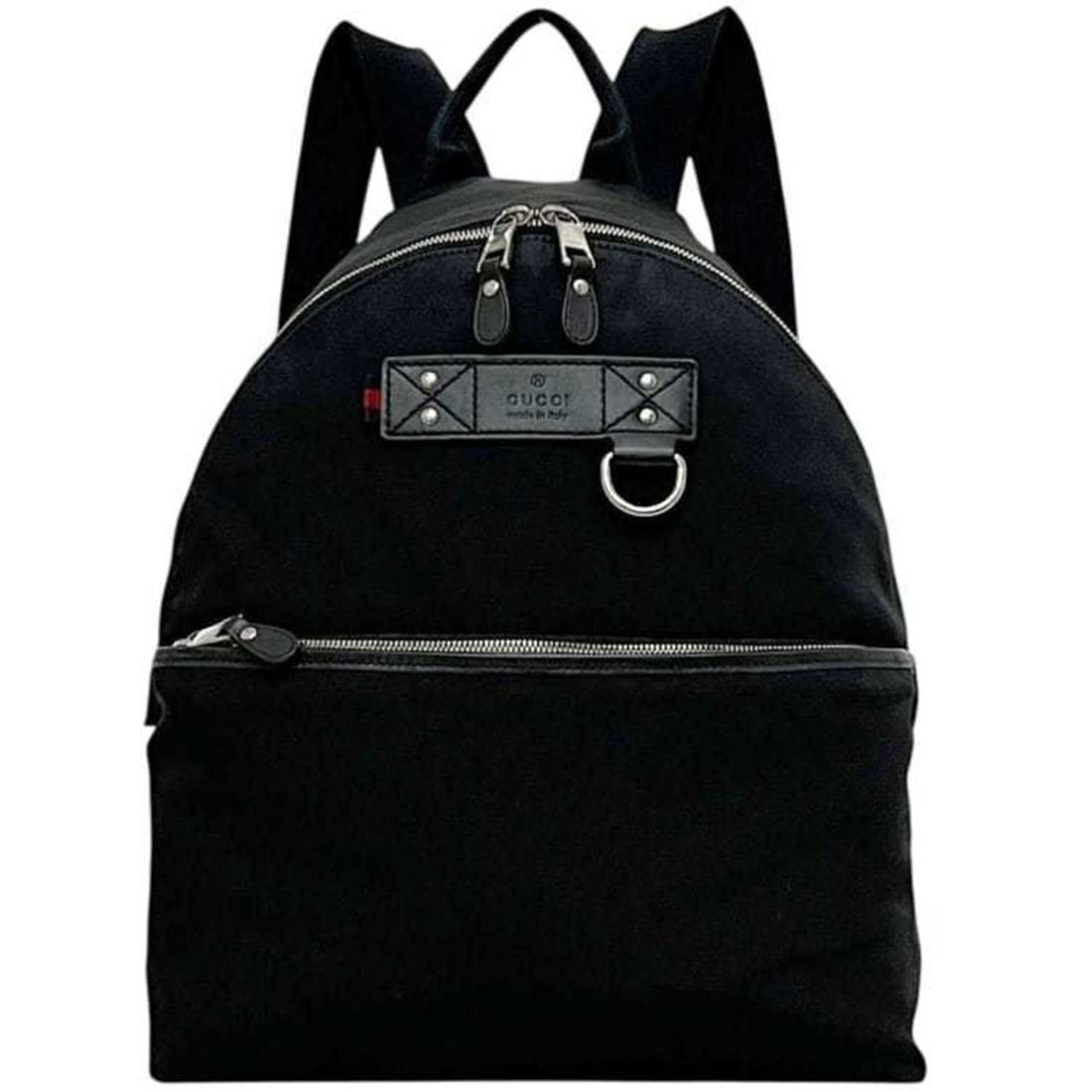Gucci backpack ec-25176 black 268184 canvas leather 200047 GUCCI Sherry for men and women (1 of 11)