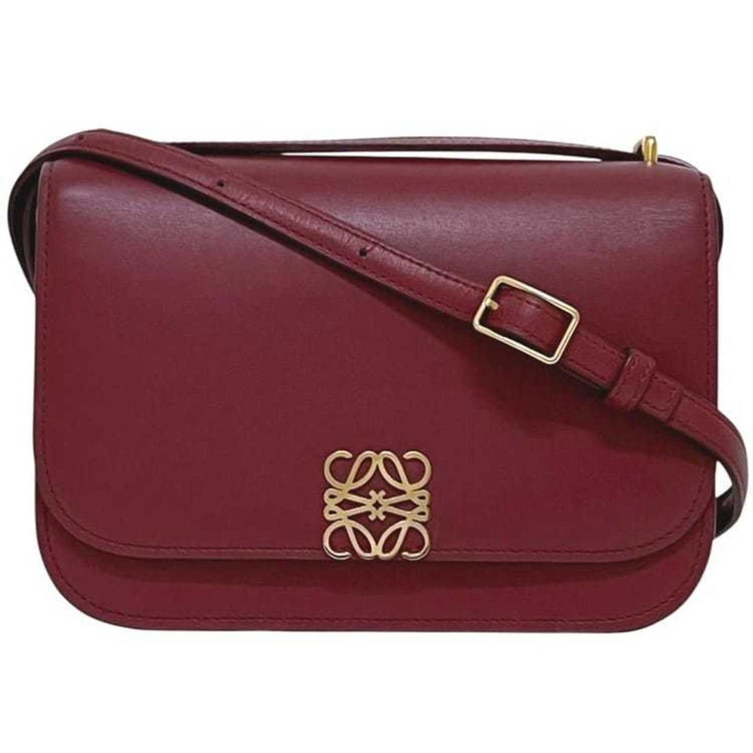 Loewe Goya Small Shoulder Bag, f-25194, Red, Anagram, A896N09X01, Leather, 262120, LOEWE, Flap,: --- Catalog ---Category: SizeSize (HxWxD): 13cm x 19cm x 6.5cm / 5.11'' x 7.48'' x 2.55''Category: DesignType: Shoulder bagColor: Red colorGender: WomenMaterial: Leather Category: GeneralMPN: A896N09X