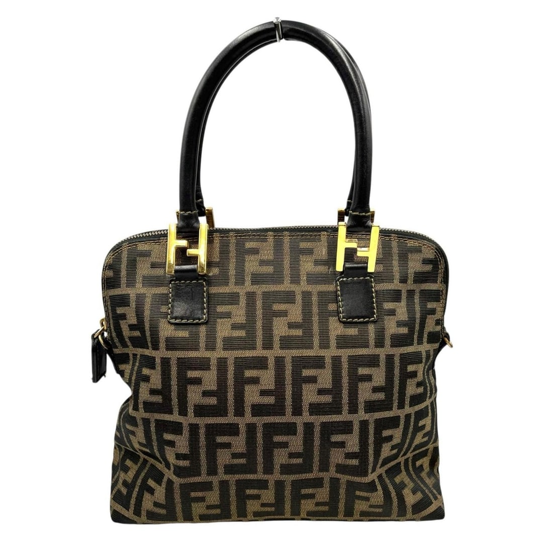 Fendi FENDI handbag, Zucca pattern, 149671, canvas, brown, women's. (1 of 12)