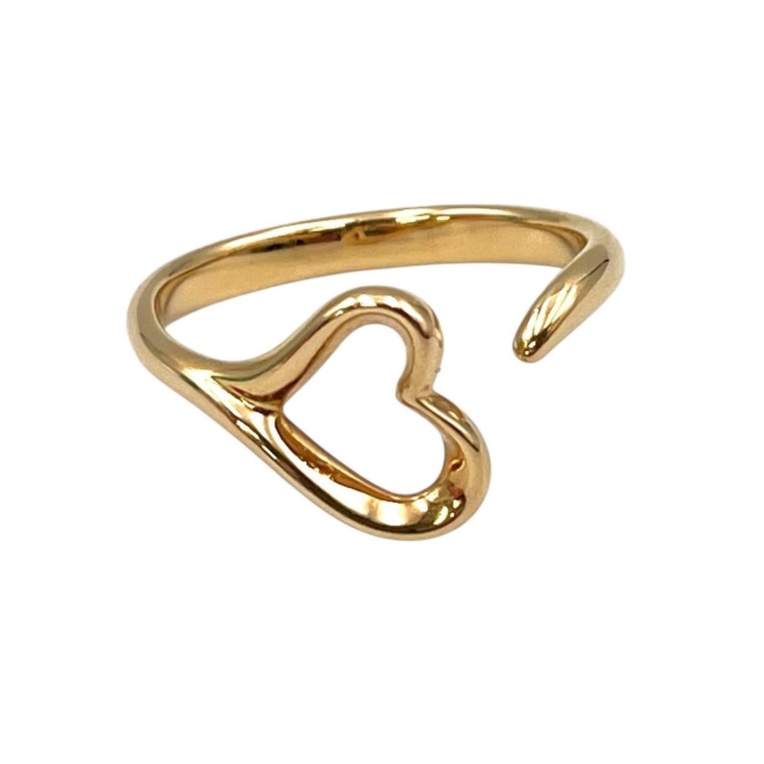 Tiffany & Co. Elsa Peretti Open Heart Ring, 18K Gold, Women's: --- Catalog ---Category: SizeJP Size: 19US Size: 9.5Category: DesignType: Band ringColor: GoldGender: WomenMaterial: Gold (18K)Category: GeneralBrand: Tiffany--- Item List ---Section: ConditionRanking