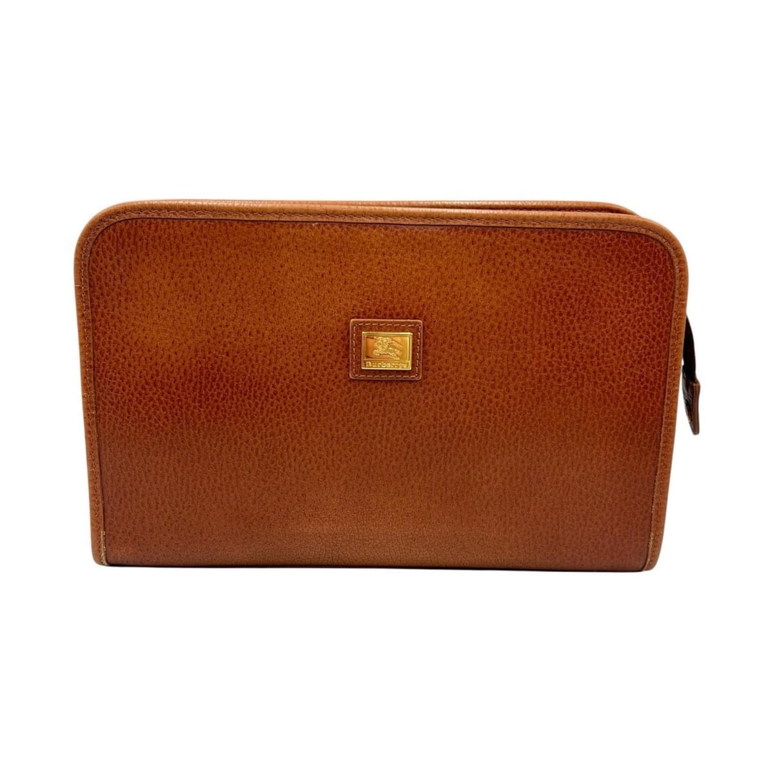 Burberrys clutch bag, second leather, brown, men's. (1 of 11)