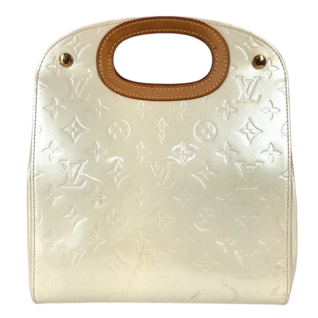LOUIS VUITTON M91378 Monogram Vernis Maple Drive Bag Handbag Canvas Women's Perle White: --- Catalog ---Category: SizeSize (HxWxD): 27cm x 24cm x 12cm / 10.62'' x 9.44'' x 4.72''Category: DesignType: HandbagColor: Pearl, WhiteGender: WomenMaterial: Monogram Vernis , Canvas Category: Gener