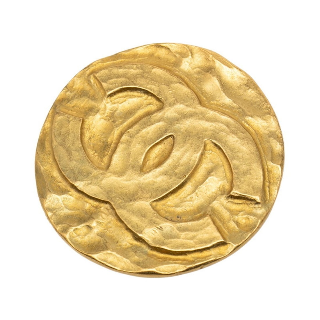 Chanel Coco Mark Vintage Brooch, Gold Plated, Women's CHANEL: --- Catalog ---Category: SizeSize (HxWxD): 4.9cm x 5cm / 1.92'' x 1.96''Category: DesignType: BroochColor: GoldGender: WomenCategory: GeneralBrand: Chanel--- Item List ---Section: ConditionRanking: Ra