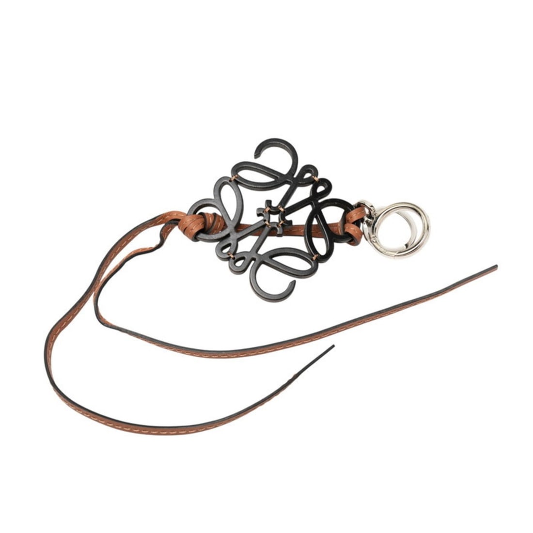 Loewe Anagram Accessory Bag Charm Keychain Keyring Brown Leather Women's LOEWE: --- Catalog ---Category: DesignType: KeyringColor: BrownGender: WomenMaterial: LeatherCategory: GeneralBrand: Loewe--- Item List ---Section: ConditionRanking: Rank AB Used - Traces of usage, scratches