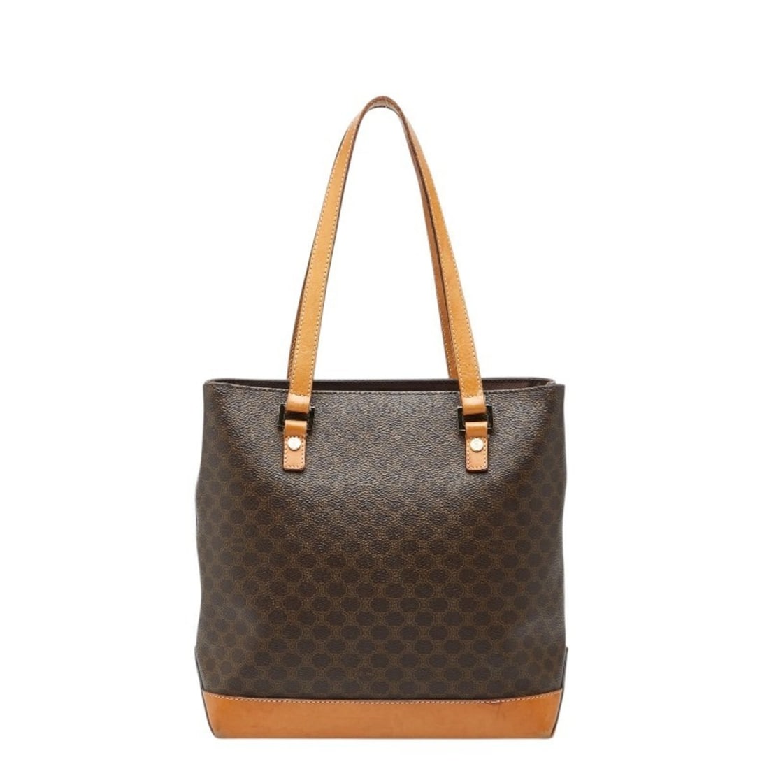 Celine Macadam Tote Bag, Handbag, Shoulder Brown Leather, Women's CELINE (1 of 20)