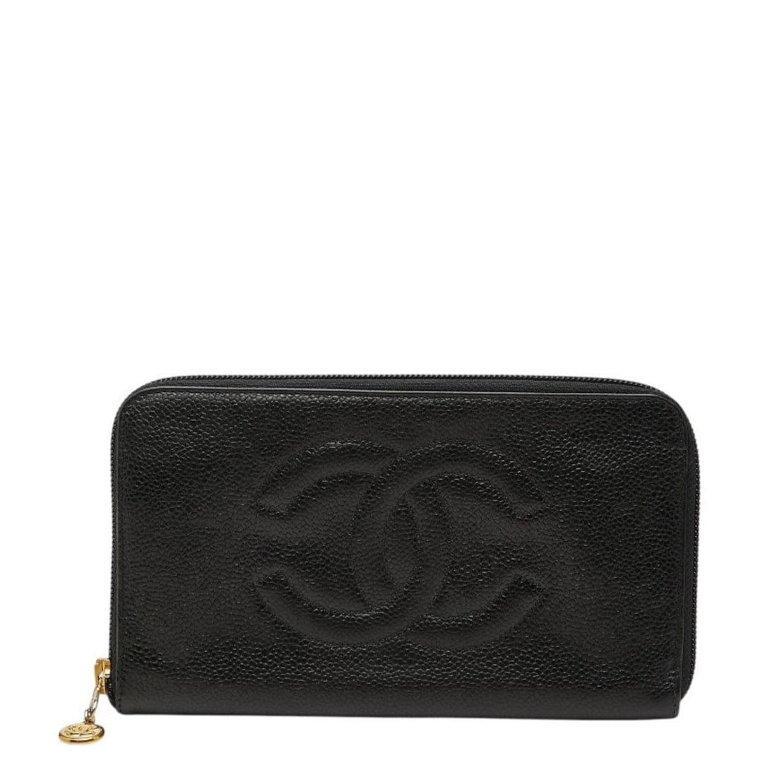 Chanel Coco Mark Long Wallet, Black Caviar Leather, Women's CHANEL (1 of 9)