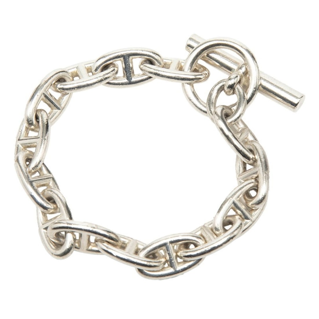 Hermes Chaine d'Ancre GM 14-link bracelet, SV925 silver, men's. (1 of 20)