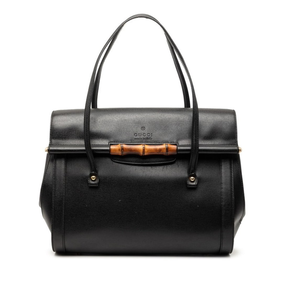 Gucci Bamboo Tote Bag Handbag 338987 Black Leather Women's GUCCI (1 of 6)