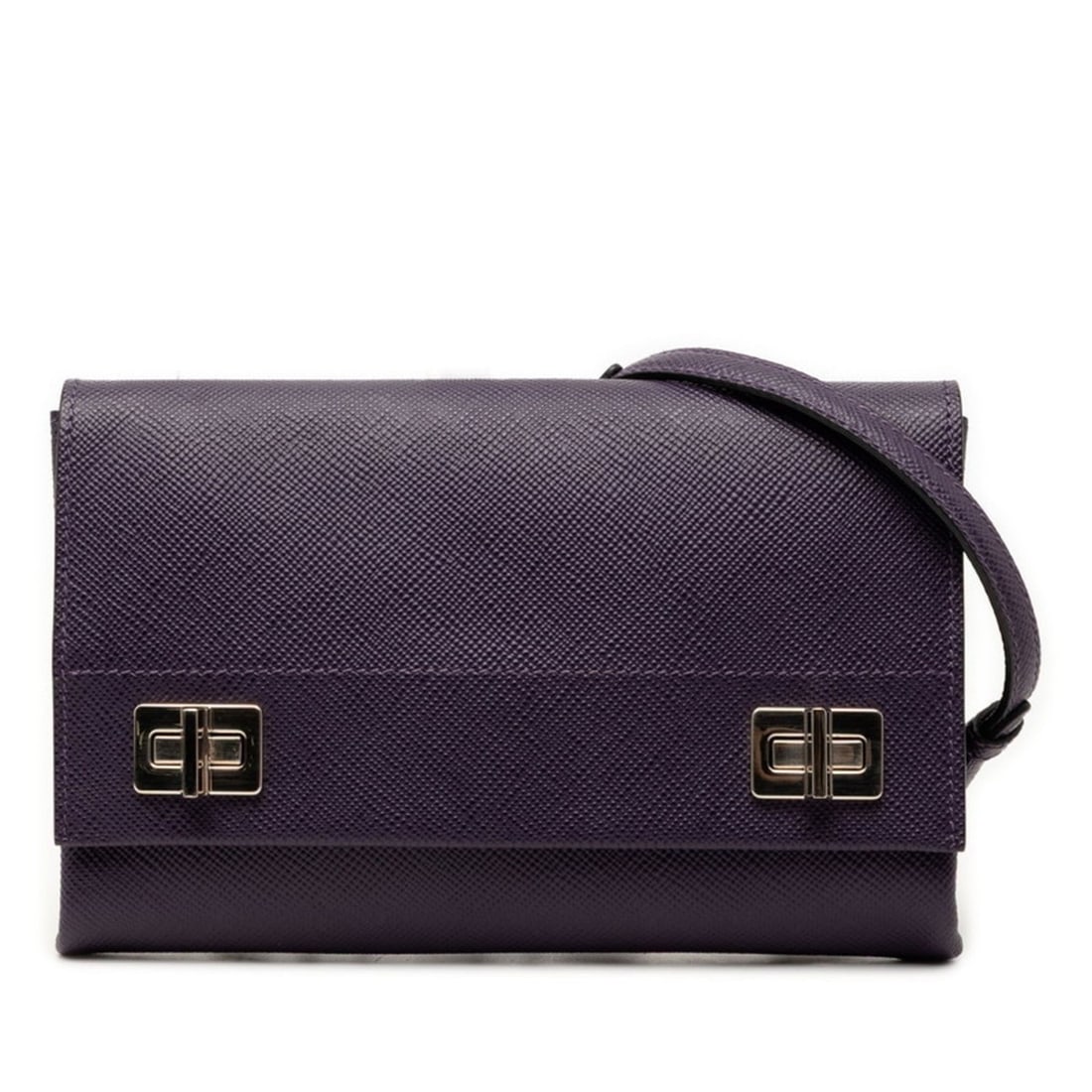 Prada Chain Shoulder Bag BT995X Purple Saffiano Leather Women's PRADA: --- Catalog ---Category: SizeSize (HxWxD): 14.5cm x 22cm x 2cm / 5.7'' x 8.66'' x 0.78''Category: DesignType: Shoulder bagColor: PurpleGender: WomenMaterial: Leather Category: GeneralMPN: BT995XBrand: