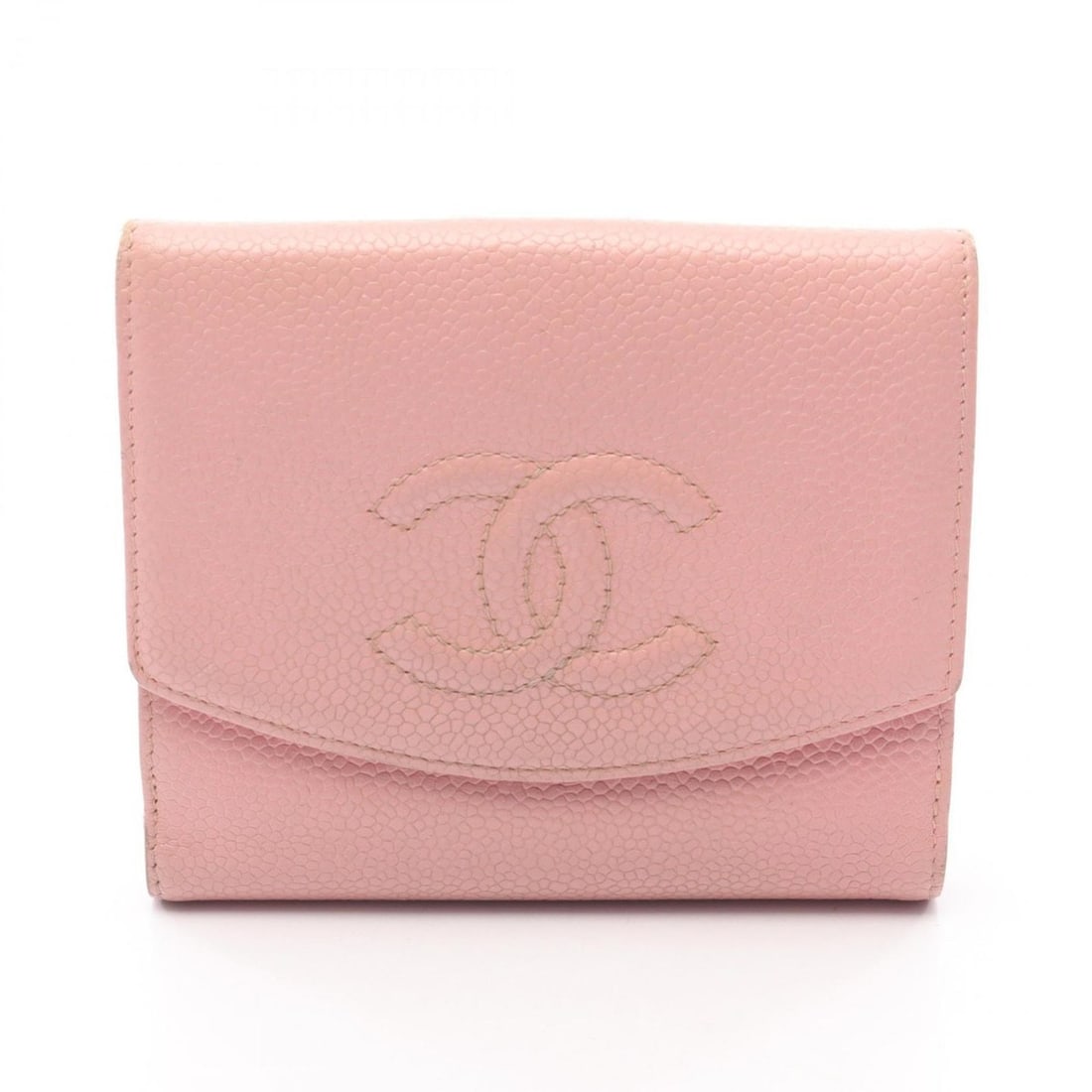 Chanel Coco Mark Double Snap Wallet, Leather, Calfskin (Cowhide), Women's, Pink, A13496: --- Catalog ---Category: SizeSize (HxWxD): 10cm x 11.5cm x 2cm / 3.93'' x 4.52'' x 0.78''Category: DesignType: Wallet (bi-fold)Color: PinkGender: WomenMaterial: Leather Category: GeneralMPN: A13496Bra