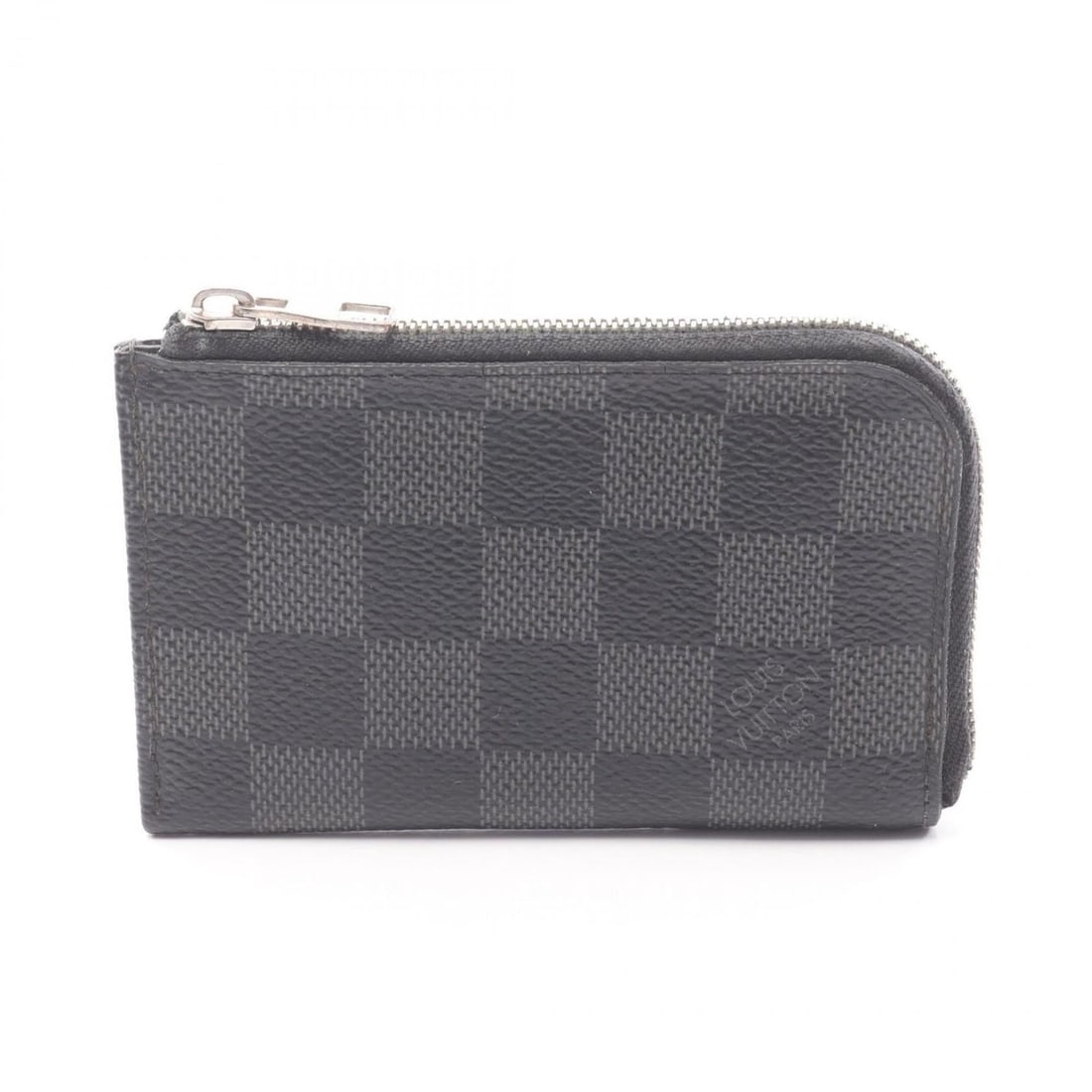 Louis Vuitton Portemonnaie Wallet/Coin Purse, Coated Canvas, Damier Graphite, Men's, Black, N61237 (1 of 16)