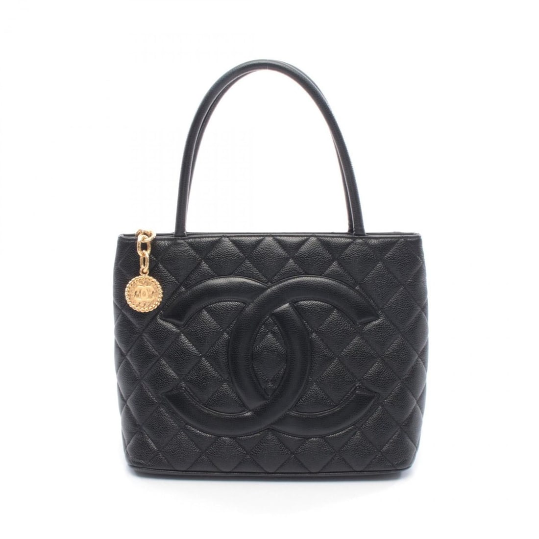 Chanel Reissue Tote Bag, Handbag, Leather, Grained Calf Women's, Black (1 of 7)