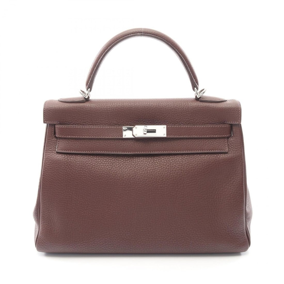 Hermes Kelly 32 Handbag, Leather, Taurillon Clemence, Women's, Brown, 028488CK: --- Catalog ---Category: SizeSize (HxWxD): 23cm x 32cm x 12cm / 9.05'' x 12.59'' x 4.72''Category: DesignType: HandbagColor: Brown, HavaneGender: WomenMaterial: Taurillon clemence leather Category: Ge