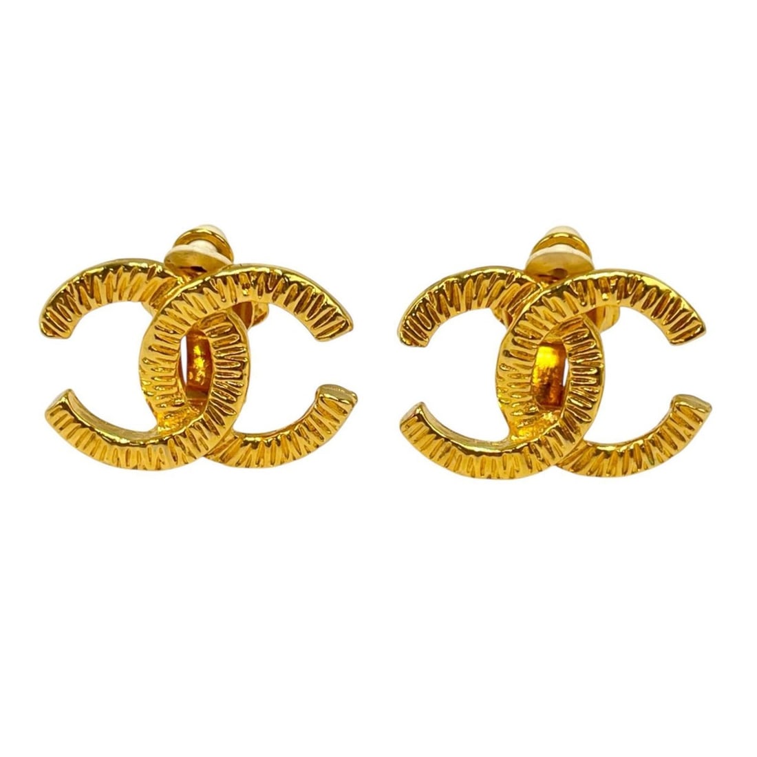 Chanel CHANEL Earrings Coco Mark Vintage GP Women's (1 of 10)