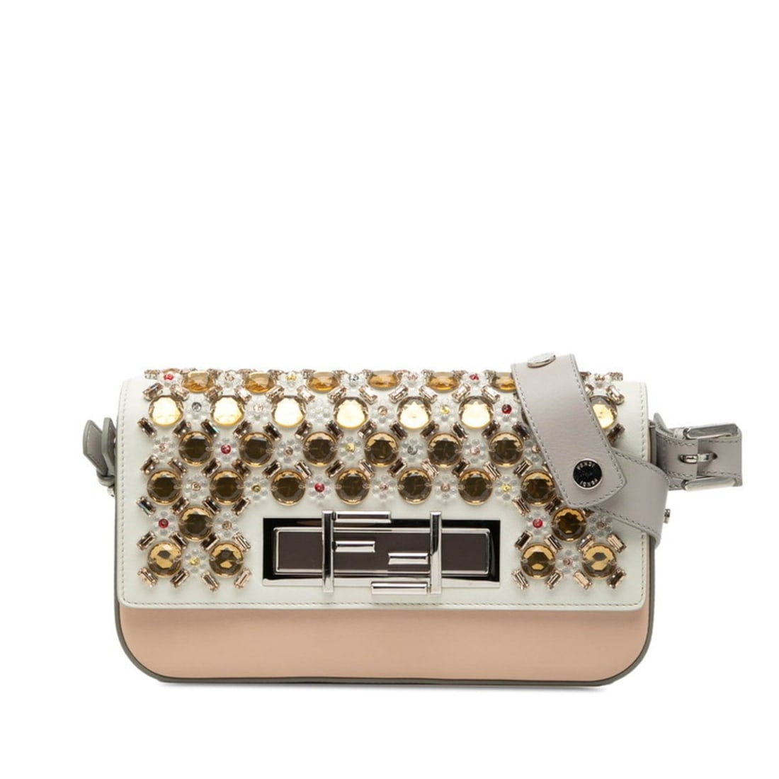 Fendi Tre Bucket Bijou One-Shoulder Bag 8BR720 Beige White Leather Women's FENDI: --- Catalog ---Category: SizeSize (HxWxD): 15.5cm x 27cm x 4.5cm / 6.1'' x 10.62'' x 1.77''Category: DesignType: Shoulder bagColor: Beige, WhiteGender: WomenMaterial: Leather Category: GeneralMPN: