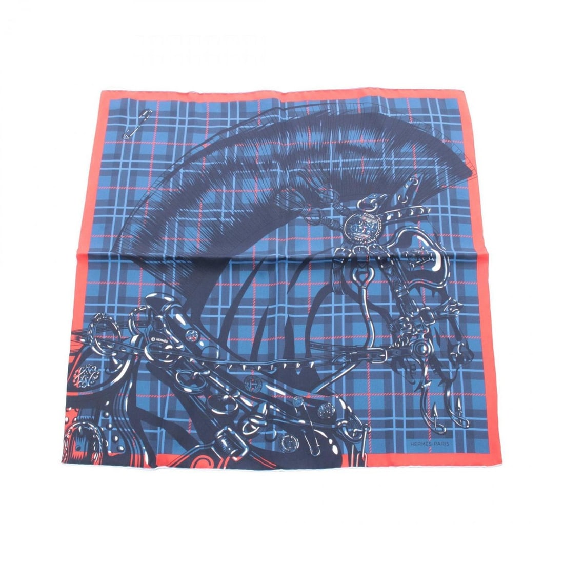 Hermes Petit Carré 45 CHEVAL PUNK Scarf Muffler Clothing Silk Women's Red Blue White: --- Catalog ---Category: SizeSize (LxW): 42cm x 42cm / 16.53'' x 16.53''Category: DesignType: ScarfColor: Blue, Red color, WhiteGender: WomenMaterial: Silk Category: GeneralBrand: Hermes--- Item List