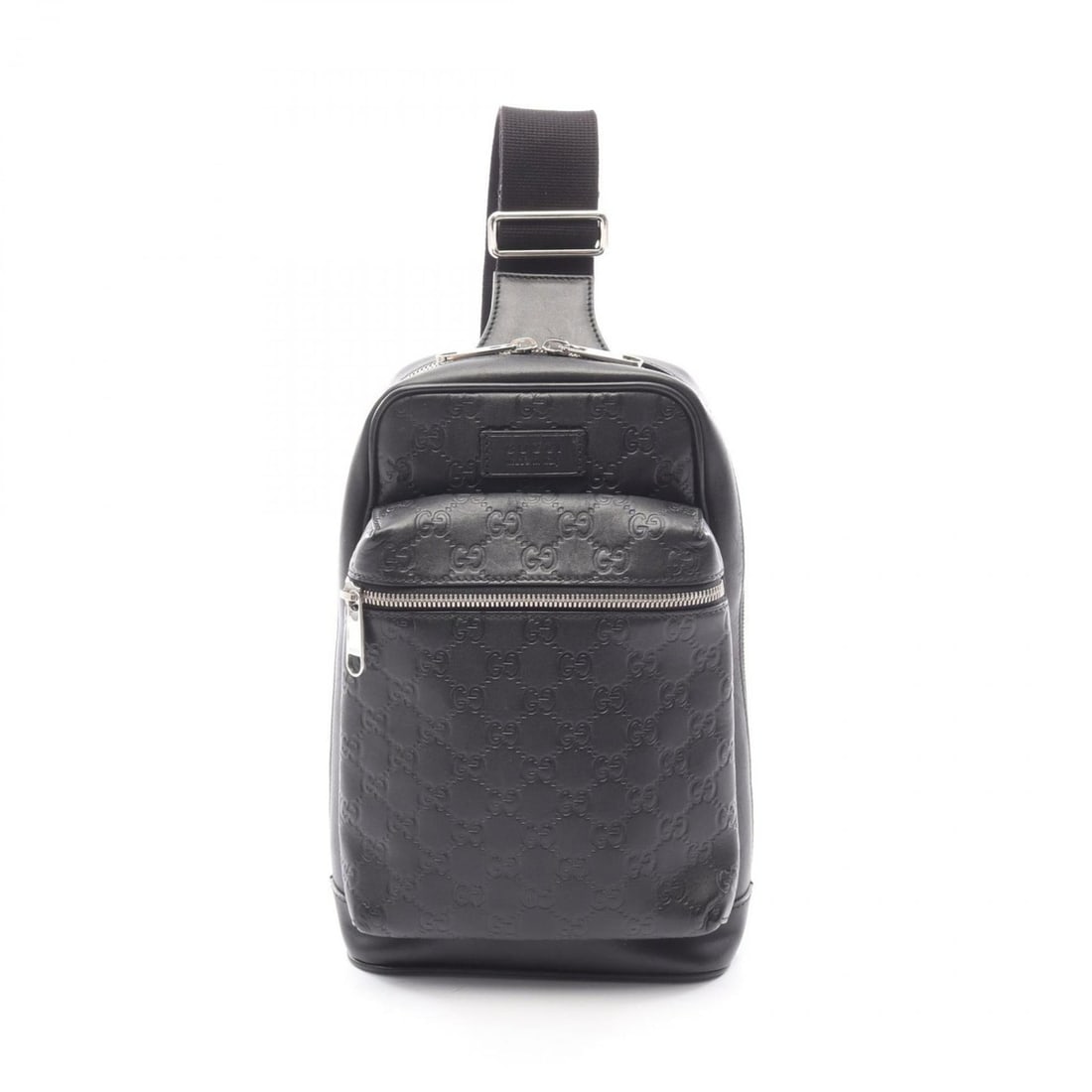 Gucci Guccissima Waist Bag Body Handbag Leather Men's Black 523234: --- Catalog ---Category: SizeSize (HxWxD): 34cm x 20cm x 9cm / 13.38'' x 7.87'' x 3.54''Category: DesignType: Fanny pack, HandbagColor: BlackGender: MenMaterial: Leather Category: GeneralMPN: 523234Br