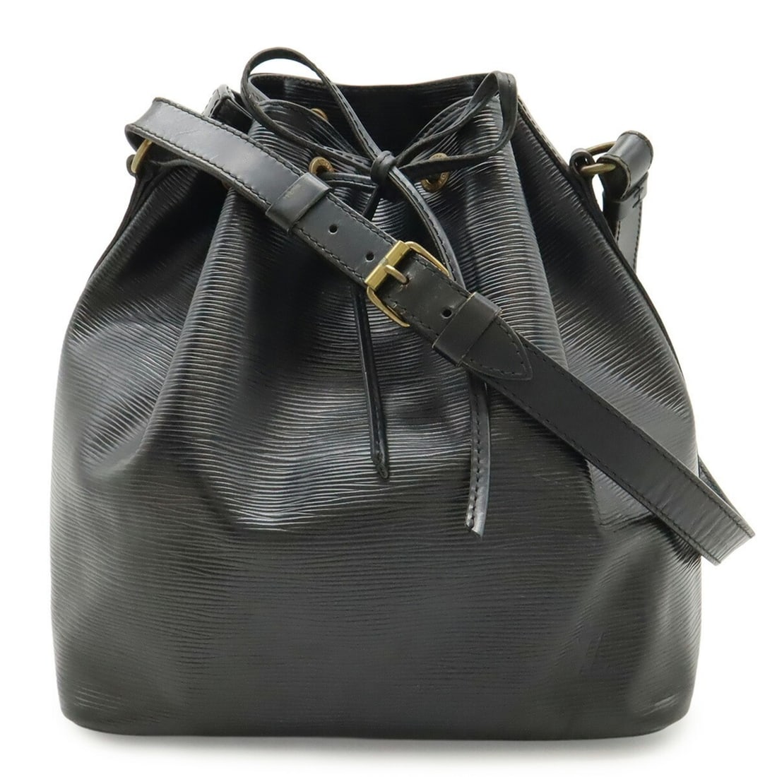 LOUIS VUITTON Louis Vuitton Epi Petit Noé Shoulder Bag, Noir Black, M59012 M44102 (1 of 15)