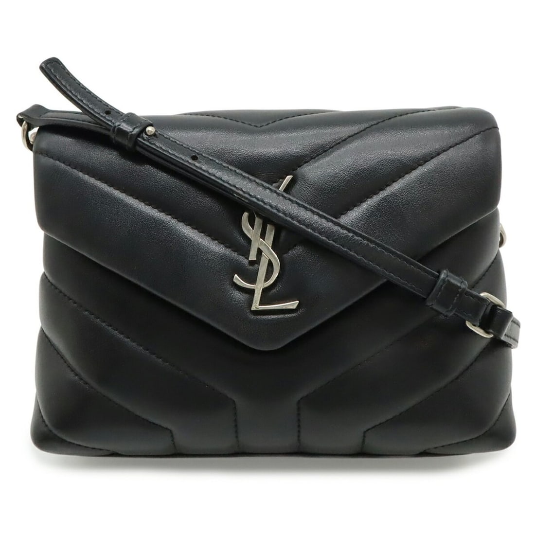SAINT LAURENT PARIS Yves Saint Laurent YSL Monogram Loulou Toy Bag Shoulder Leather Black 467072: --- Catalog ---Category: SizeSize (HxWxD): 14.5cm x 19cm x 6.5cm / 5.7'' x 7.48'' x 2.55''Category: DesignType: Shoulder bagColor: Black, WhiteGender: WomenMaterial: Leather Category: GeneralMPN: