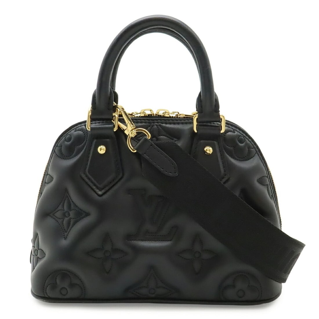 LOUIS VUITTON Bubblegram Alma Soft BB Handbag Shoulder Bag Noir Black M59793: --- Catalog ---Category: SizeSize (HxWxD): 16.5cm x 22.5cm x 11cm / 6.49'' x 8.85'' x 4.33''Category: DesignType: Handbag, Shoulder bagColor: Black, Noir, WhiteGender: WomenMaterial: Quilting