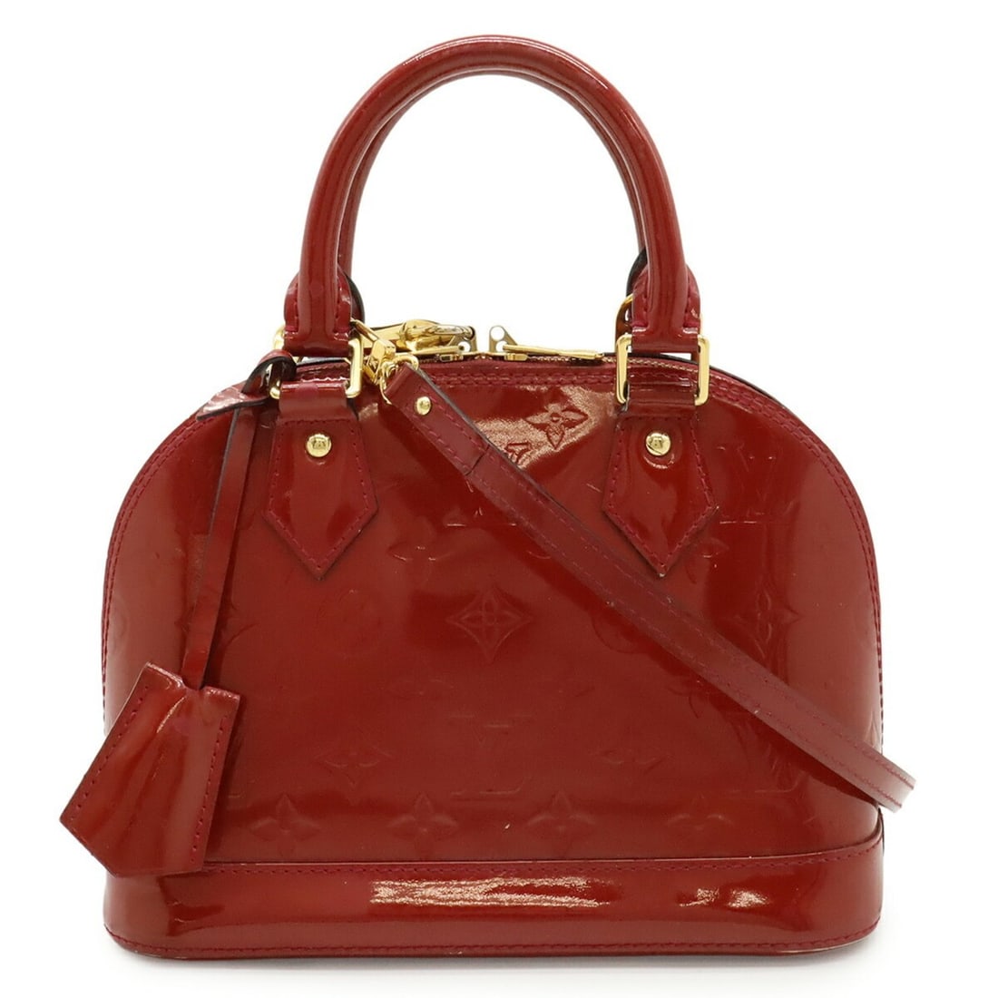 LOUIS VUITTON Louis Vuitton Monogram Vernis Alma BB Handbag Shoulder Bag Rose Indien M91771: --- Catalog ---Category: SizeSize (HxWxD): 17.5cm x 23cm x 11.5cm / 6.88'' x 9.05'' x 4.52''Category: DesignType: Handbag, Shoulder bagColor: Galle, Indian roseGender: WomenMaterial: Monogram Vernis