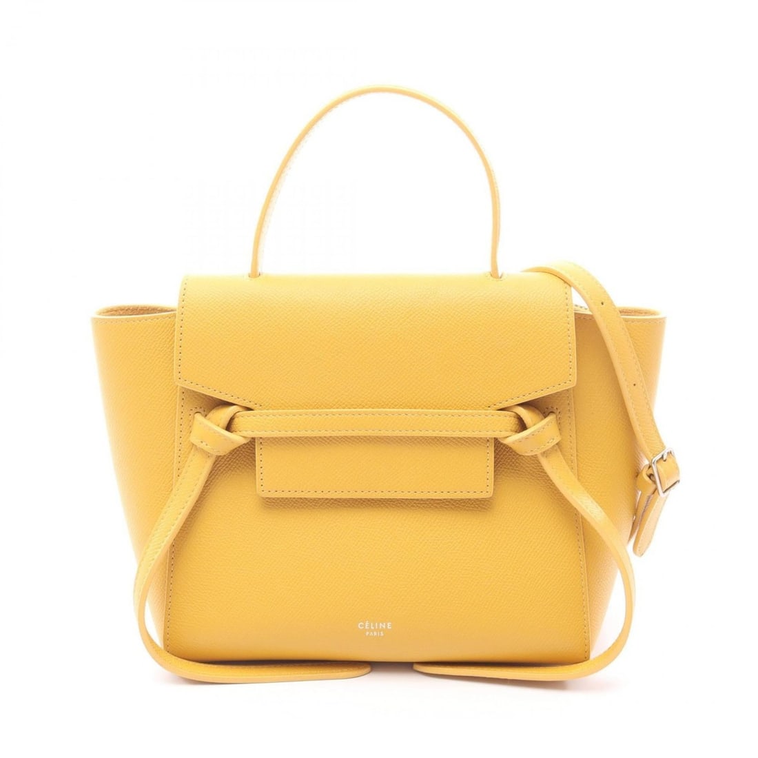 Celine BELT BAG NANO Belt Bag Nano Handbag Leather Women's Yellow (1 of 14)