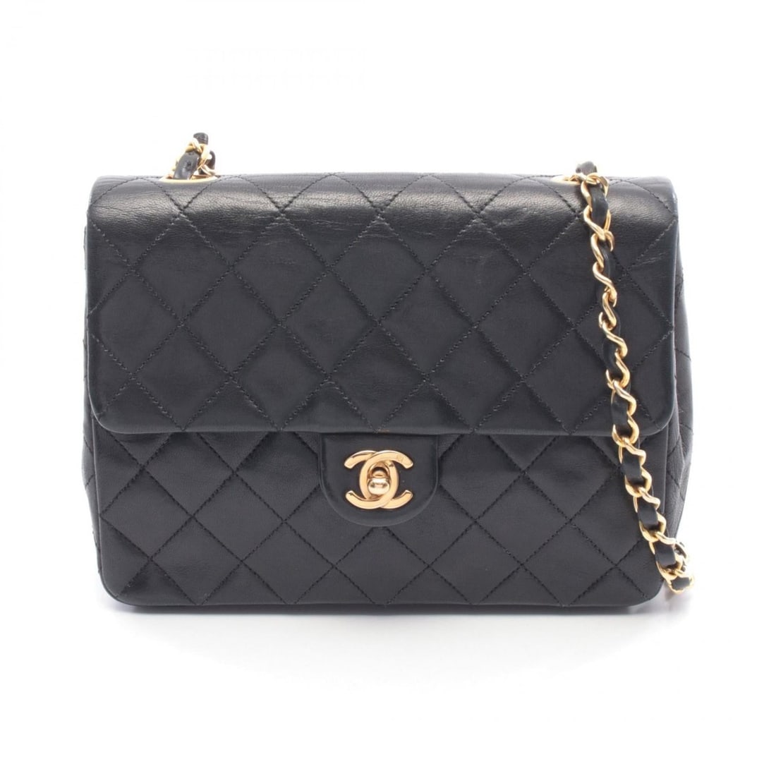 Chanel Mini Matelassé 20 Shoulder Bag/Handbag, Lambskin Leather, Women's, Black: --- Catalog ---Category: SizeSize (HxWxD): 15cm x 20cm x 6cm / 5.9'' x 7.87'' x 2.36''Category: DesignType: Handbag, Shoulder bagColor: BlackGender: WomenMaterial: Leather Hardware Color: GoldLeather/