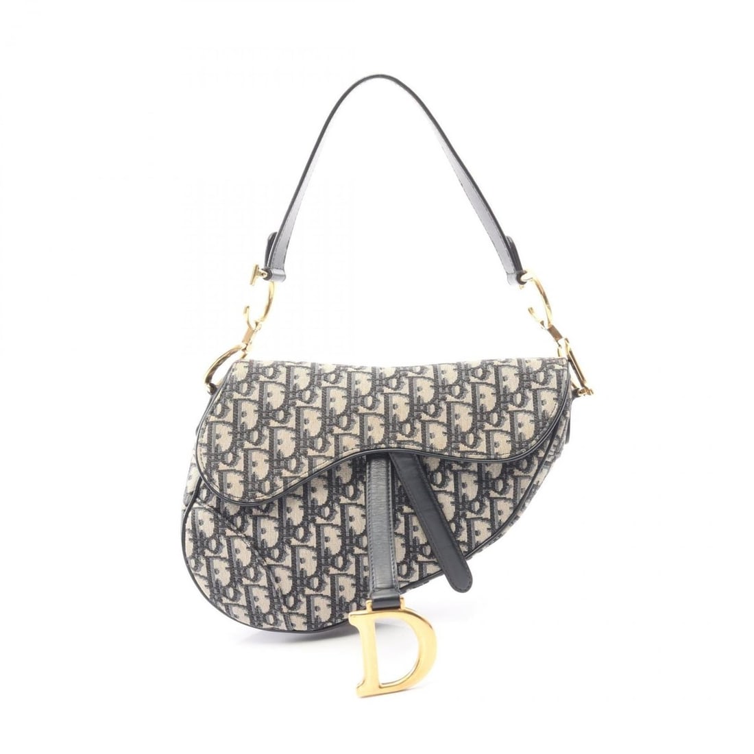 Christian Dior Dior Saddle Bag Oblique Handbag, Canvas and Leather, Women's, Beige/Navy: --- Catalog ---Category: SizeSize (HxWxD): 16cm x 24cm x 5cm / 6.29'' x 9.44'' x 1.96''Category: DesignType: Handbag, Saddle bagColor: Beige, NavyGender: WomenMaterial: Canvas , Leather Category: Gene