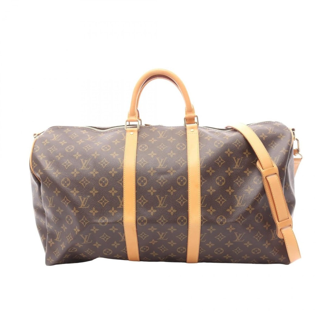 Louis Vuitton Keepall Bandoulière 55 Boston Bag Handbag, Coated Canvas and Leather, Monogram (1 of 11)