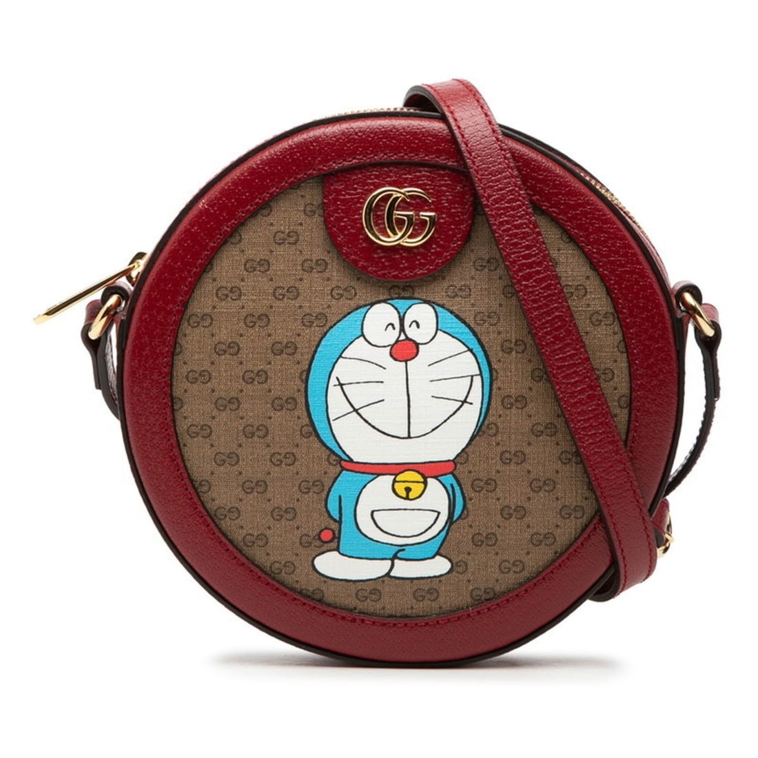 Gucci x Doraemon Mini GG Supreme Shoulder Bag 625216 Brown Red Leather Women's GUCCI: --- Catalog ---Category: SizeSize (HxWxD): 18.5cm x 18.5cm x 4.5cm / 7.28'' x 7.28'' x 1.77''Category: DesignType: Shoulder bagColor: Brown, Red colorGender: WomenMaterial: PVC Category: GeneralMPN: