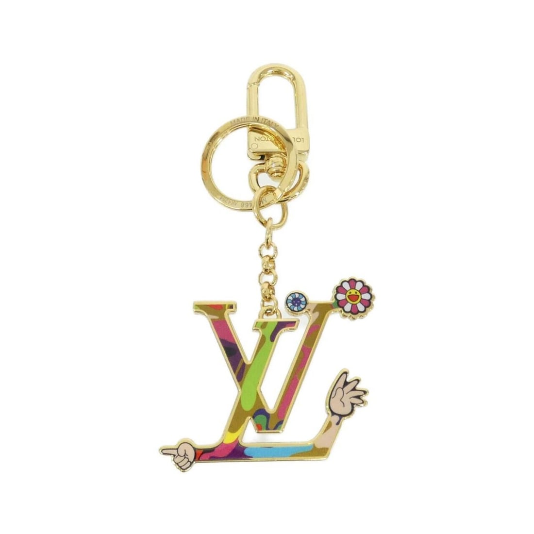 Louis Vuitton Keychain LV Iconic Superflat M02468 Keyring: --- Catalog ---Category: DesignType: KeyringColor: Multi-colorGender: Men,WomenCategory: GeneralMPN: M02468Brand: Louis Vuitton--- Item List ---Section: ConditionRanking: Rank A Used - A few traces of