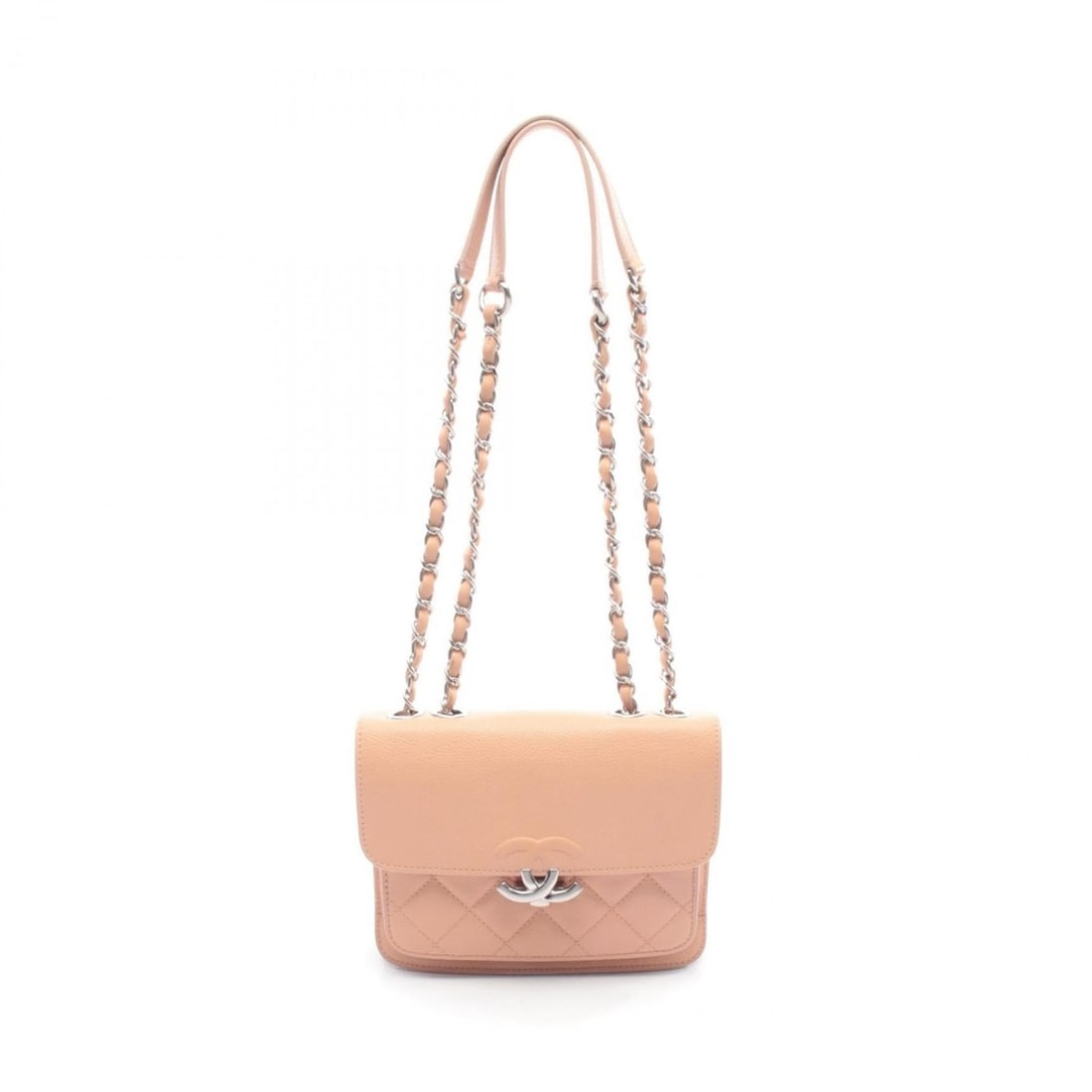 Chanel Half Coco Matelassé Shoulder Bag/Handbag, Leather, Grained Calf Women's, Pink: --- Catalog ---Category: SizeSize (HxWxD): 17cm x 20cm x 6cm / 6.69'' x 7.87'' x 2.36''Category: DesignType: Handbag, Shoulder bagColor: PinkGender: WomenMaterial: Leather Leather/Fur Type: Grained Ca