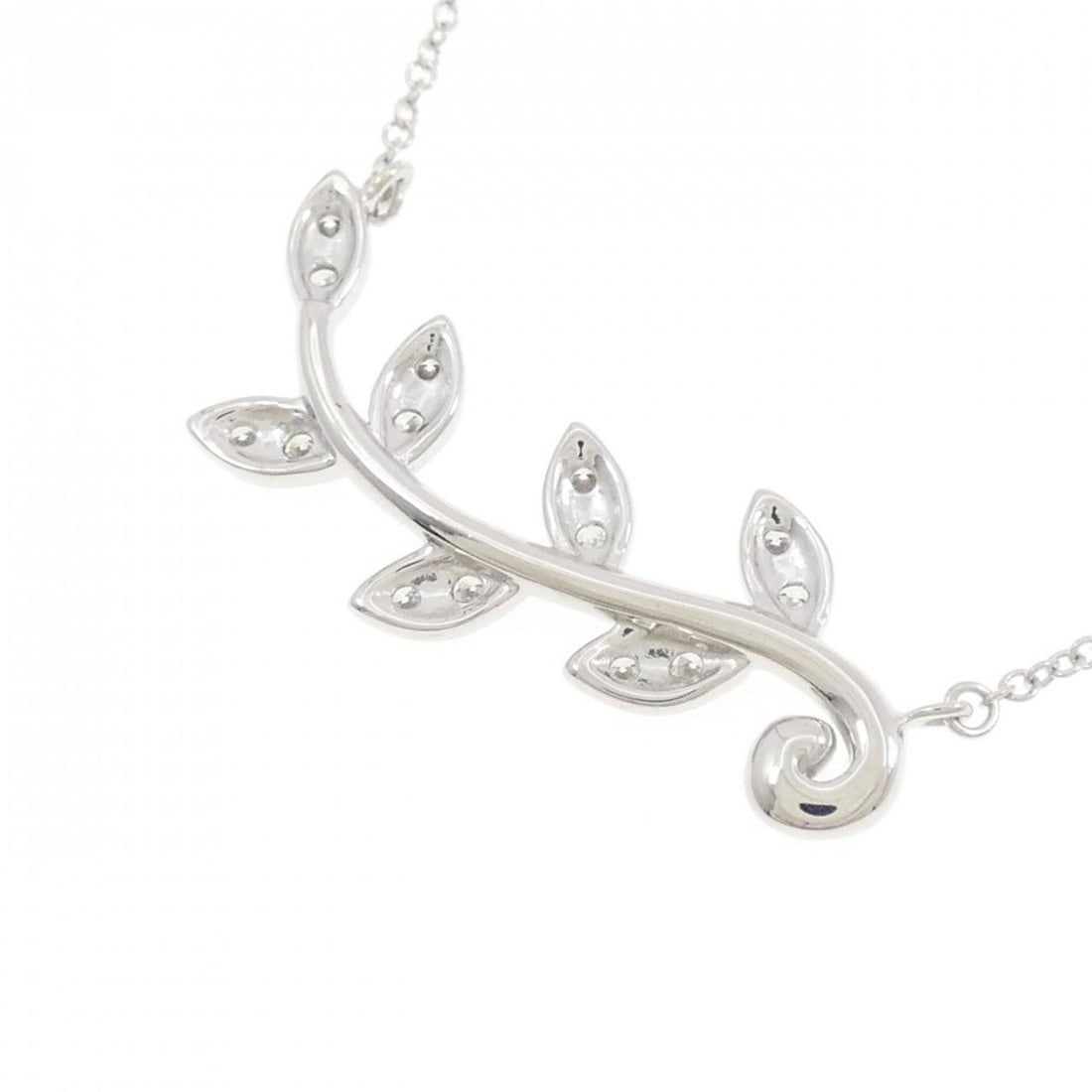 Tiffany Olive Leaf Necklace - 4