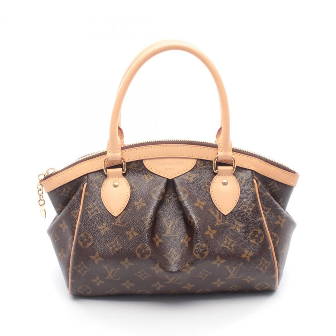 Louis Vuitton Tivoli PM Handbag, Coated Canvas and Leather, Monogram Pattern, Women's, Brown, M40143: --- Catalog ---Category: SizeSize (HxWxD): 22cm x 29cm x 14cm / 8.66'' x 11.41'' x 5.51''Category: DesignType: HandbagColor: Brown, MonogramGender: WomenMaterial: Coated canvas , Leather Category: