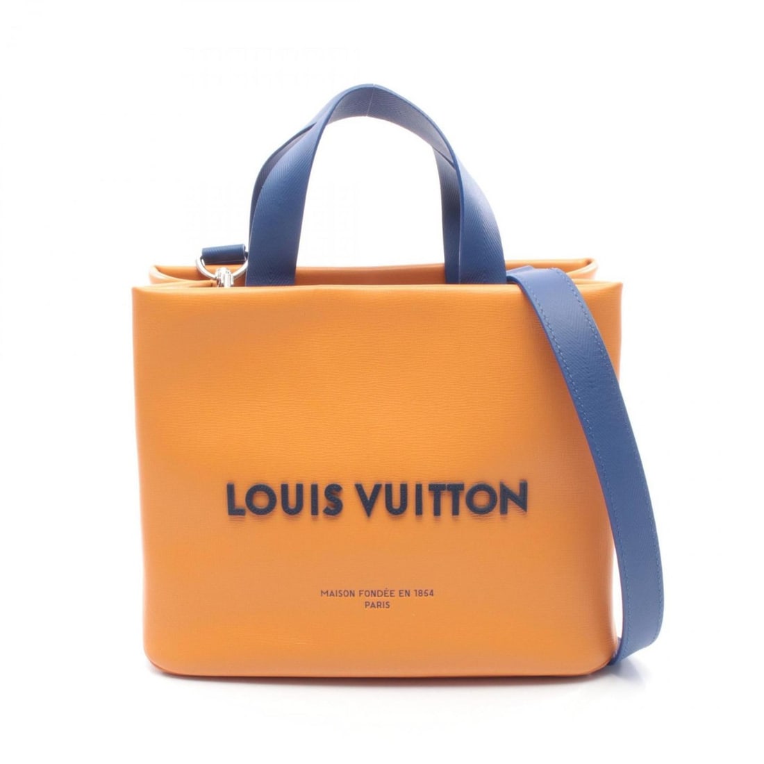 Louis Vuitton LOUIS VUITTON Shopper Tote MINI Bag Handbag Leather Men's Orange M15237: --- Catalog ---Category: SizeSize (HxWxD): 21cm x 25cm x 10cm / 8.26'' x 9.84'' x 3.93''Category: DesignType: Handbag, Tote bagColor: Orange, SaffronGender: Men,WomenMaterial: Leather Category: