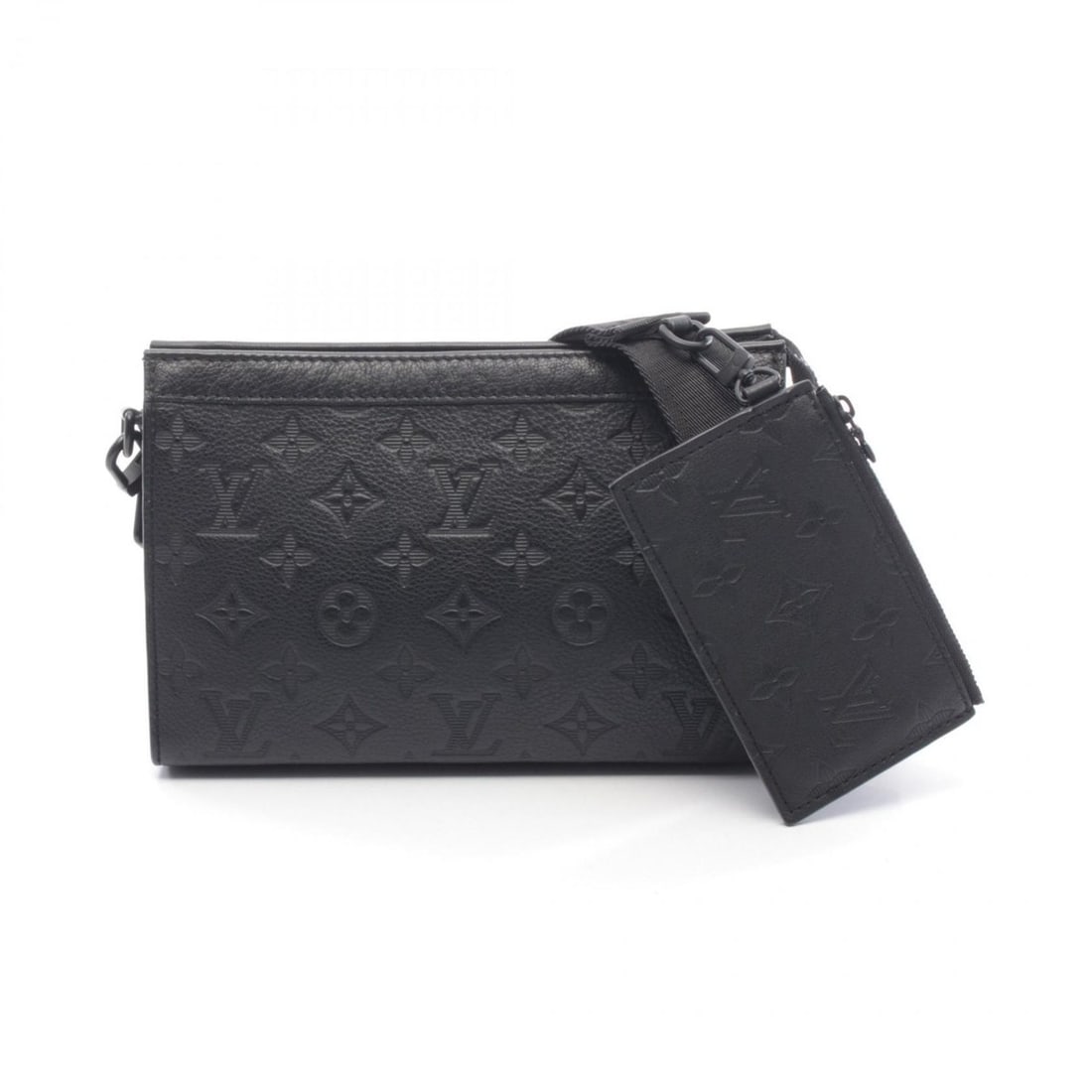 Louis Vuitton Gaston Wearable Wallet Shoulder Bag Handbag Leather Monogram Shadow Men's Black M81115: --- Catalog ---Category: SizeSize (HxWxD): 14cm x 22cm x 4.5cm / 5.51'' x 8.66'' x 1.77''Category: DesignType: Pouch, Shoulder bagColor: Black, NoirGender: MenMaterial: Monogram Shadow Category: