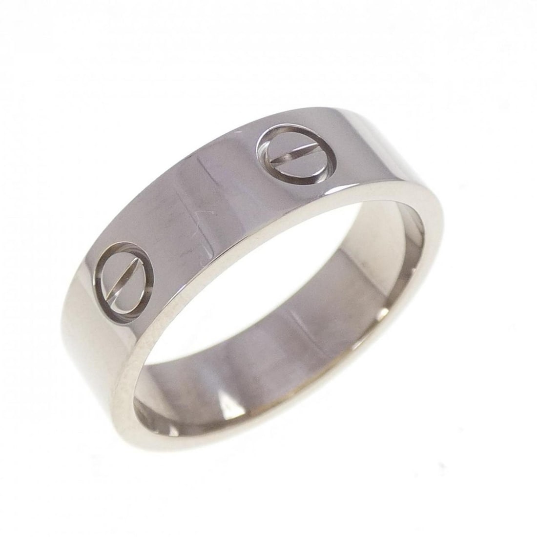 Cartier Love Ring: --- Catalog ---Category: SizeWidth: 6mm / 0.24''Weight: 9g / 0.31oz.JP Size: 19.5US Size: 9.5Category: DesignType: Band ringGender: MenMaterial: White gold (18K)Category: GeneralLine: LoveBrand: Carti