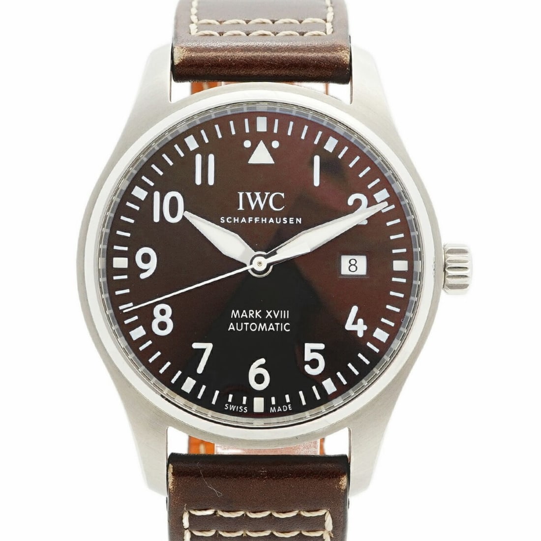 IWC Schaffhausen Pilot IW327003 Brown Dial Men's Watch: --- Catalog ---Category: SizeWrist Size: 19.5cm / 7.67''Case Diameter: 40mm / 1.57''Category: DesignType: WristwatchGender: MenColor (Dial): BrownMaterial (Band): LeatherCategory: GeneralMPN:
