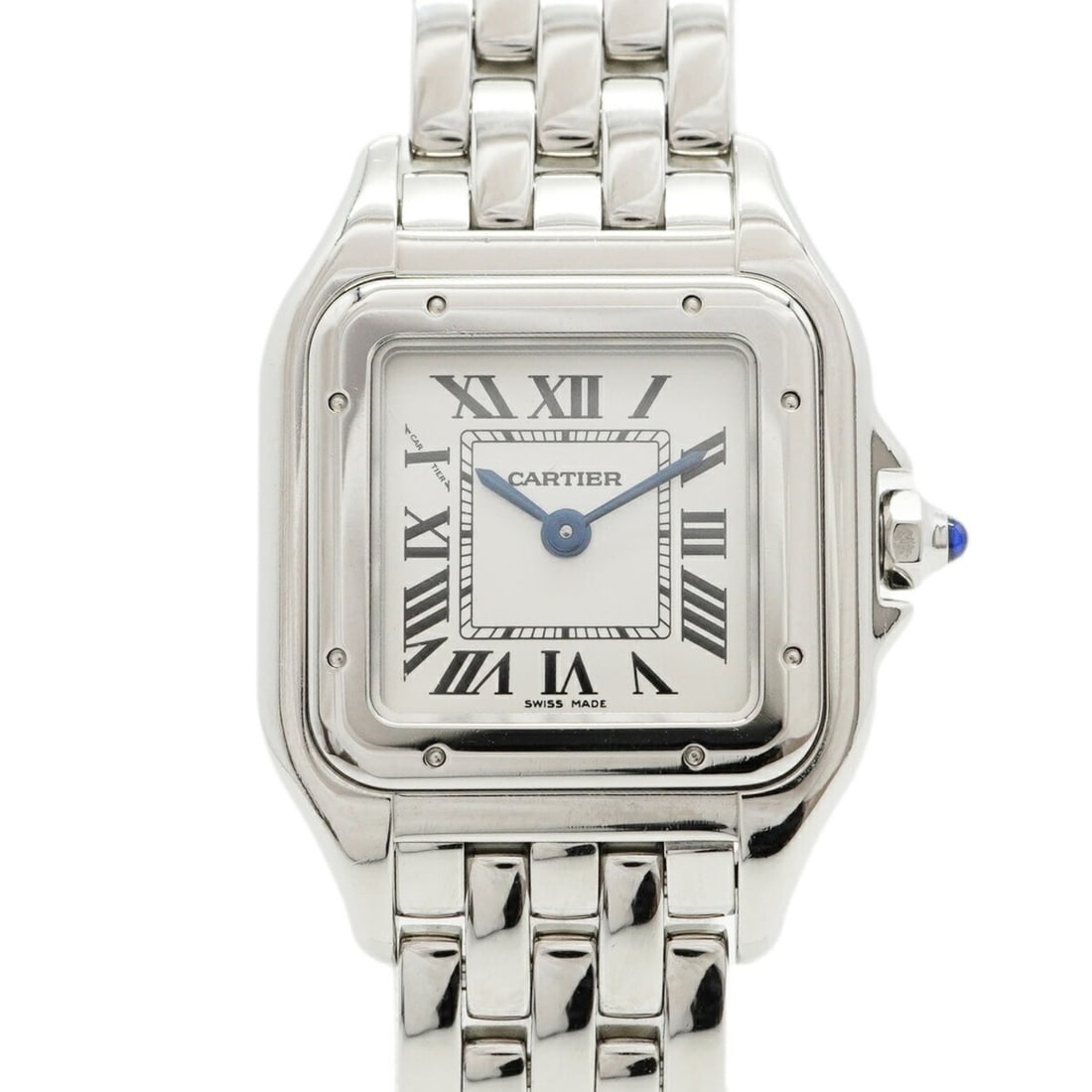 Cartier Panthère SM WSPN0006 Silver Dial Women's Watch: --- Catalog ---Category: SizeWrist Size: 12.5cm / 4.92''Case Diameter: 22.2mm / 0.87''Category: DesignType: WristwatchGender: WomenColor (Dial): SilverMaterial (Band): Stainless steelCategory: General