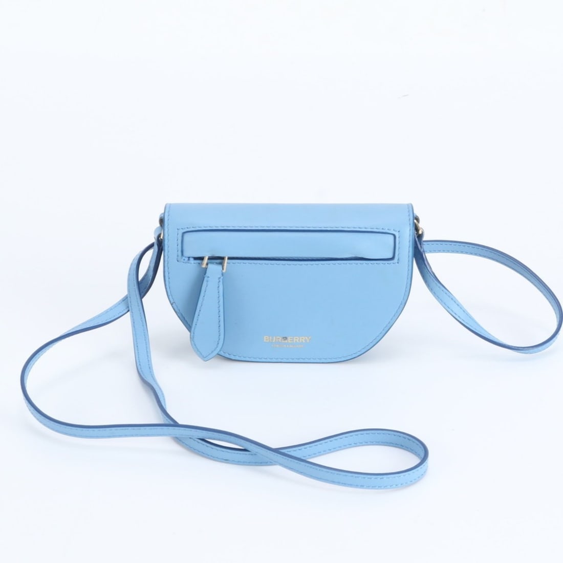 Burberry Micro Olympia Leather Shoulder Bag Crossbody Blue Women's: --- Catalog ---Category: SizeSize (HxWxD): 8.5cm x 13cm x 2cm / 3.34'' x 5.11'' x 0.78''Category: DesignType: Shoulder bagColor: BlueGender: WomenMaterial: Leather Category: GeneralBrand: BurberryCoun