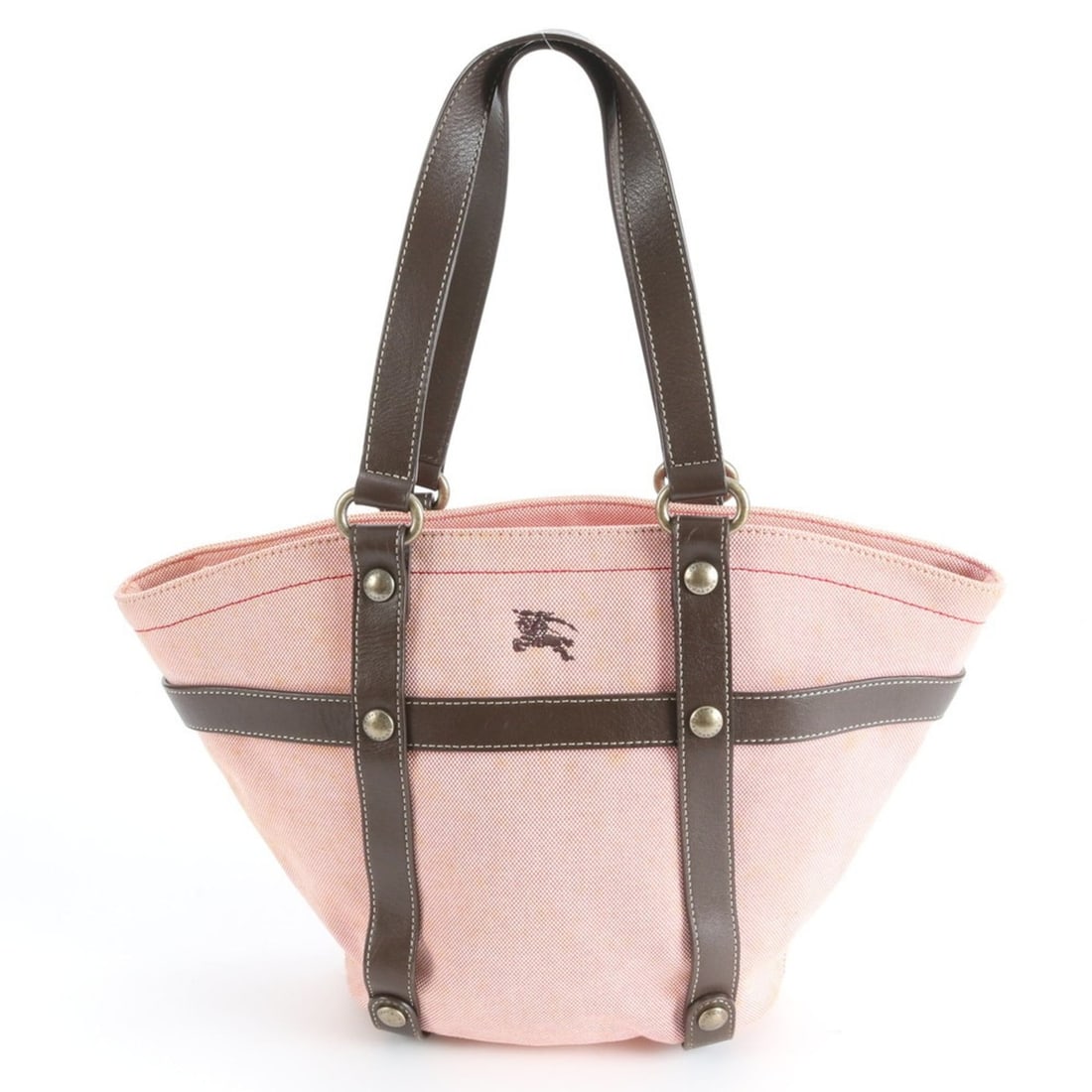 Burberry Leather Canvas Tote Bag Shoulder Handbag Brand Women's: --- Catalog ---Category: SizeSize (HxWxD): 26cm x 22cm x 14cm / 10.23'' x 8.66'' x 5.51''Category: DesignType: Handbag, Tote bagColor: Brown, Red colorGender: WomenMaterial: Leather , Canvas Category: