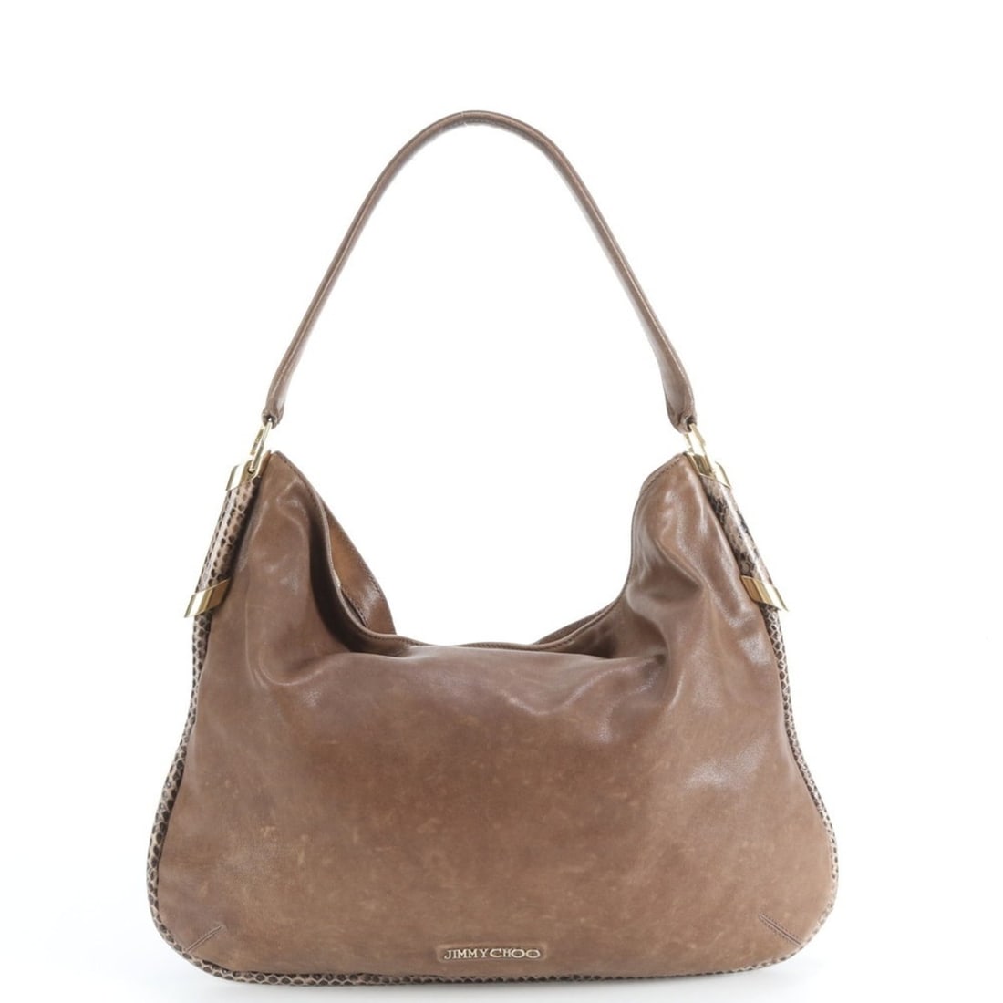 Jimmy Choo Zoe Hobo Leather One-Shoulder Bag Handbag Brown Women's: --- Catalog ---Category: SizeSize (HxWxD): 29cm x 40cm x 2cm / 11.41'' x 15.74'' x 0.78''Category: DesignType: Handbag, Shoulder bagColor: BrownGender: WomenMaterial: Leather Category: GeneralBrand: J
